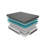 14-inch Queen Size Bed Mattress Gel-Infused Memory Foam Hybrid Mattress, Dark Gray, Mattress in a Box, Medium Firm Comfort