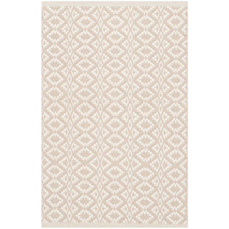 Crispin Geometric Cotton Hand Woven Area Rug