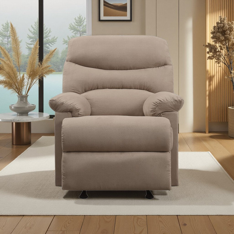 Fauteuil inclinable élégant avec coussins confort | Inclinaison sans effort pour économiser le mur | Chaise longue en microfibre durable