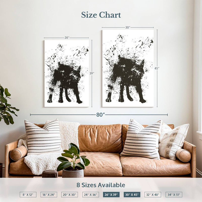 Hitzel Wet Dog, 39" H x 26" W