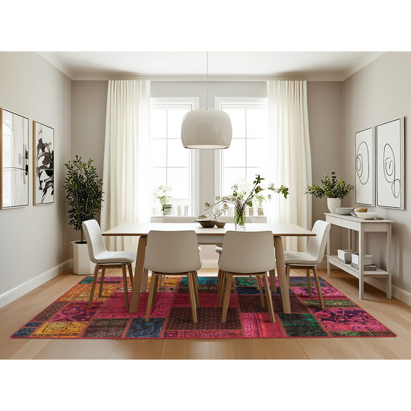 Abstract Indoor Rug, Rectangle 7' x 10'