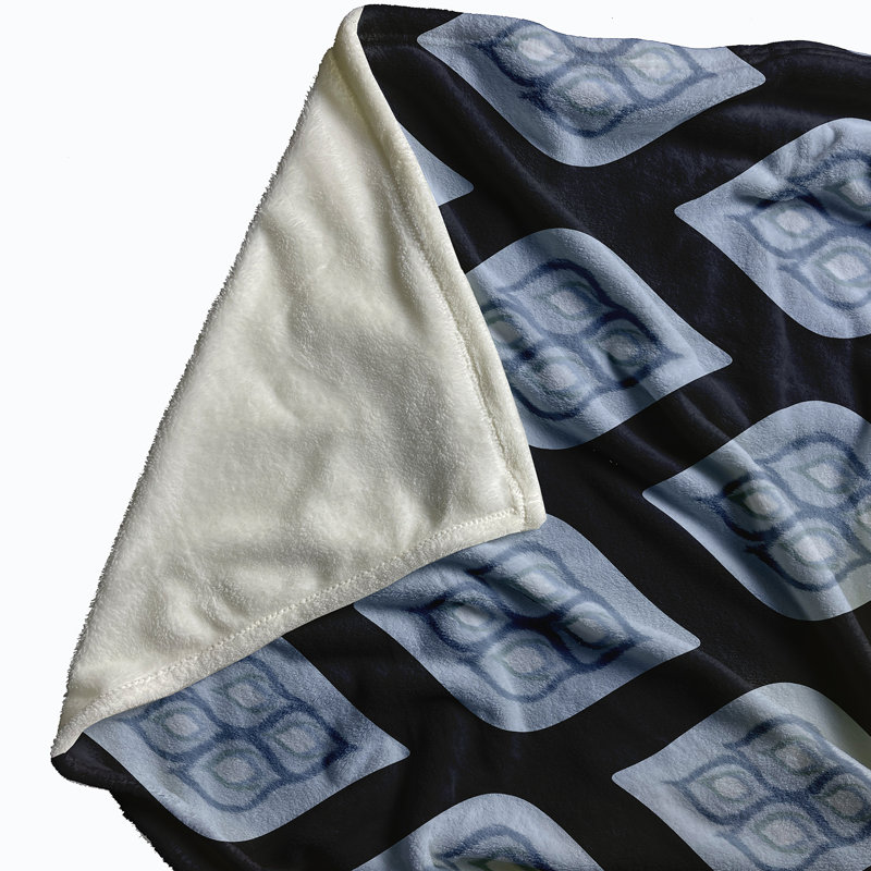 Aviva Plain Weave / Muslin Throw Blanket, Navy