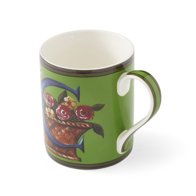 Kit Kemp, Alphabet - Mug A-Z, Green, C