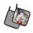 Caroline's Treasures The Dog Chef Polyester Potholder Set