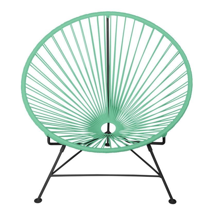 Innit Indoor Handmade Lounge Chair, Seafoam/Black