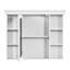 Meuble-lavabo 36 po avec armoire à pharmacie, armoire à miroir moderne avec tablette réglable, armoire de rangement pour salle de bain à 4 tiroirs-266813579
