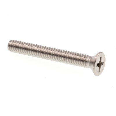 Vis à métaux, tête plate, embout cruciforme, 1/4 po à 20 x 2 po (paquet de 50)