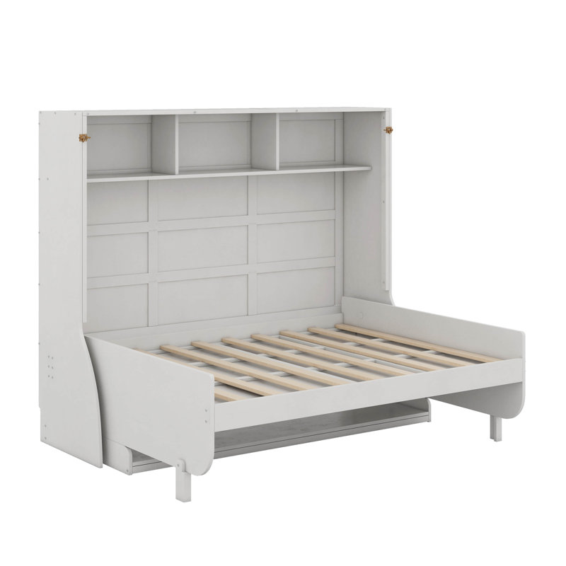 Lit escamotable double avec bureau