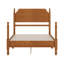Lit poteau en bois traditionnel, lit plateforme rétro, aucun sommier requis-1183664663-1183664661