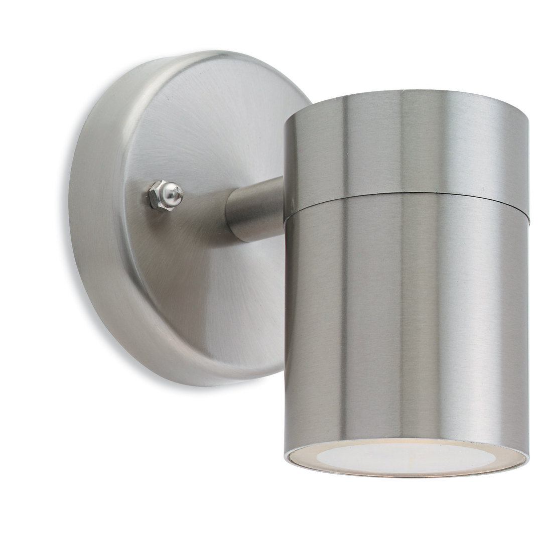 Fusion Stainless Steel 10cm H Outdoor Armed Sconce