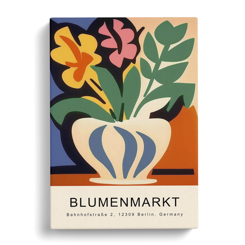 XMKTMKT-127 Berlin Flower Market Exhibition No.7 - Wrapped Canvas