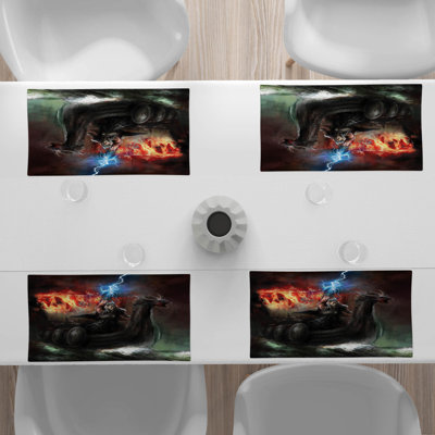 Polyester Abstract Rectangle Placemat