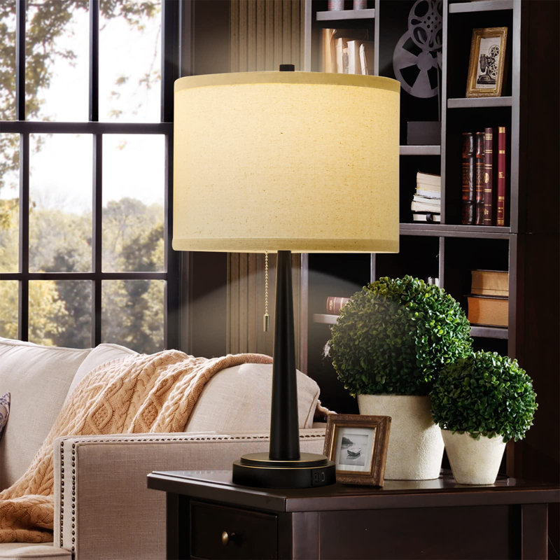 Lampe de table USB en métal Britta