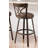 Swivel Upholstered Counter Stool with Metal Frame-1656087967