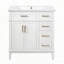 Meuble-lavabo 30 po avec lavabo en céramique-1352904780