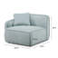 Guildford Sea Foam Performance Corduroy Velvet Laf Corner Chair