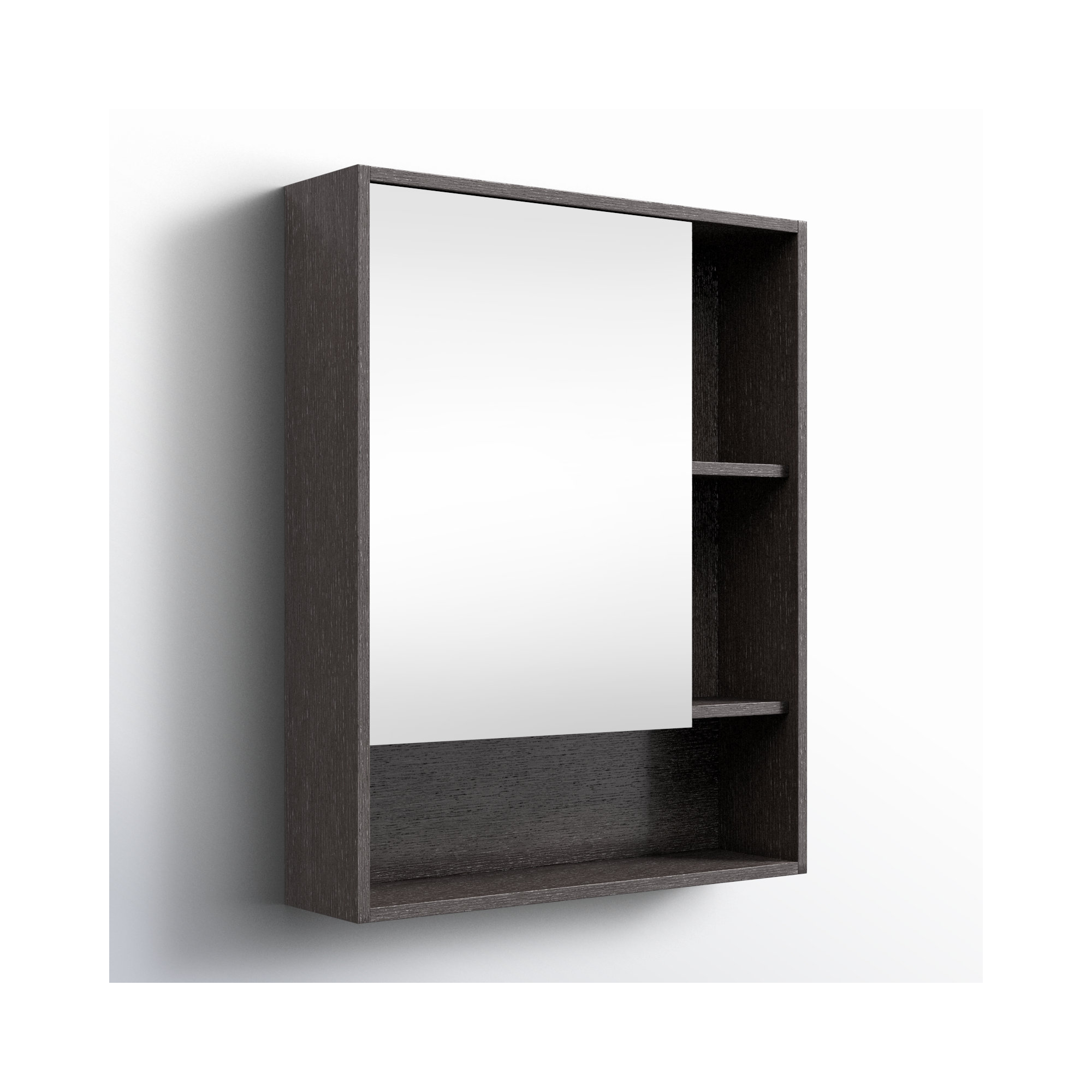 Jensen Surface Medicine Cabinet, Black, Left