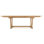 Oval Teak Extendable Outdoor Dining Table With Umbrella Hole , 102'' in. W 39.75'' in. D