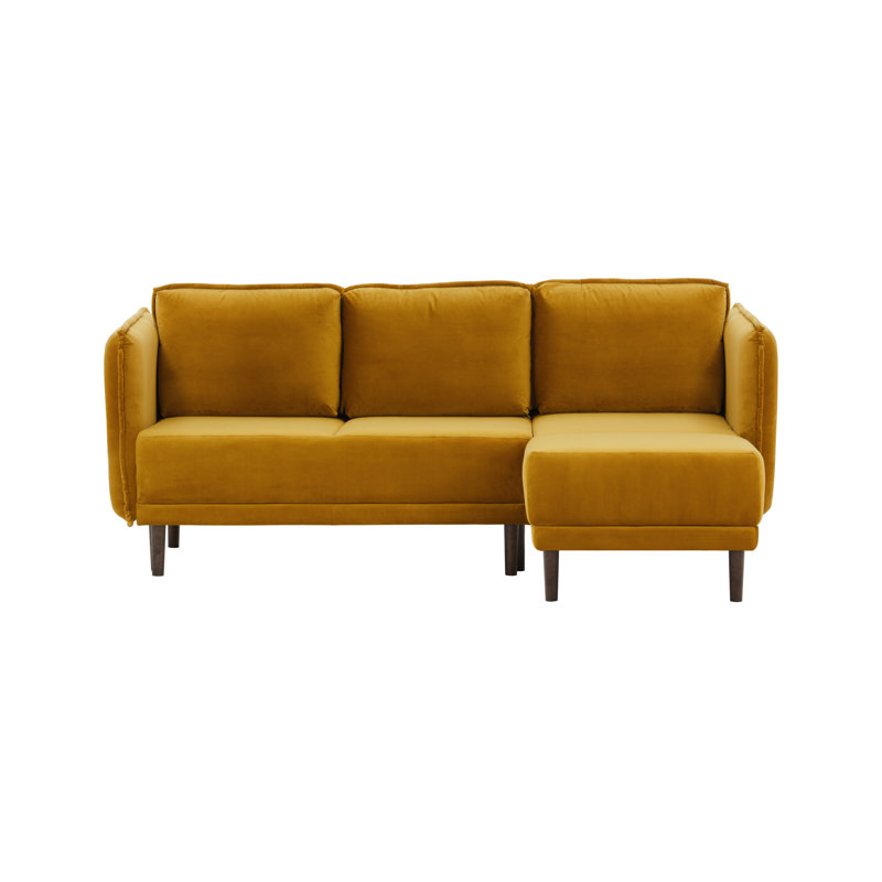 Hollenbeck 4 Seater Sofa Bed, Mustard Yellow