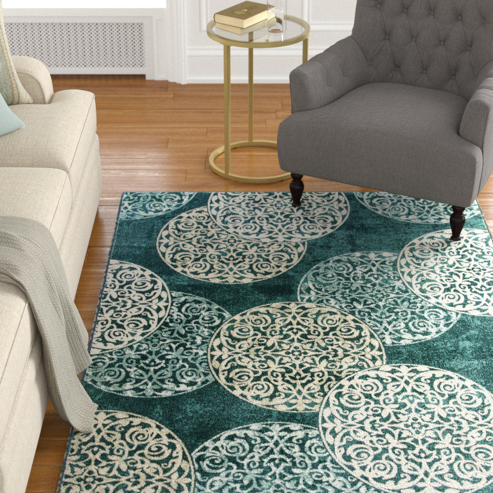 Morocco Geometric Indoor Rug Charlton Home® Rug 