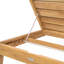 Classic Teak Chaise Lounge - Charcoal-90139959