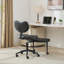 Chaise plus: pieds croisés avec roulettes, chaise, support lombaire de bureau, tabouret réglable, unité centrale noire, coussin de siège de grande taille, conception pour un bureau à domicile, expérience d'assise flexible plus, conception, Fidgety