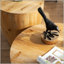 Table basse en bois aggloméré noir 39,37 pouces Modern Handcraft