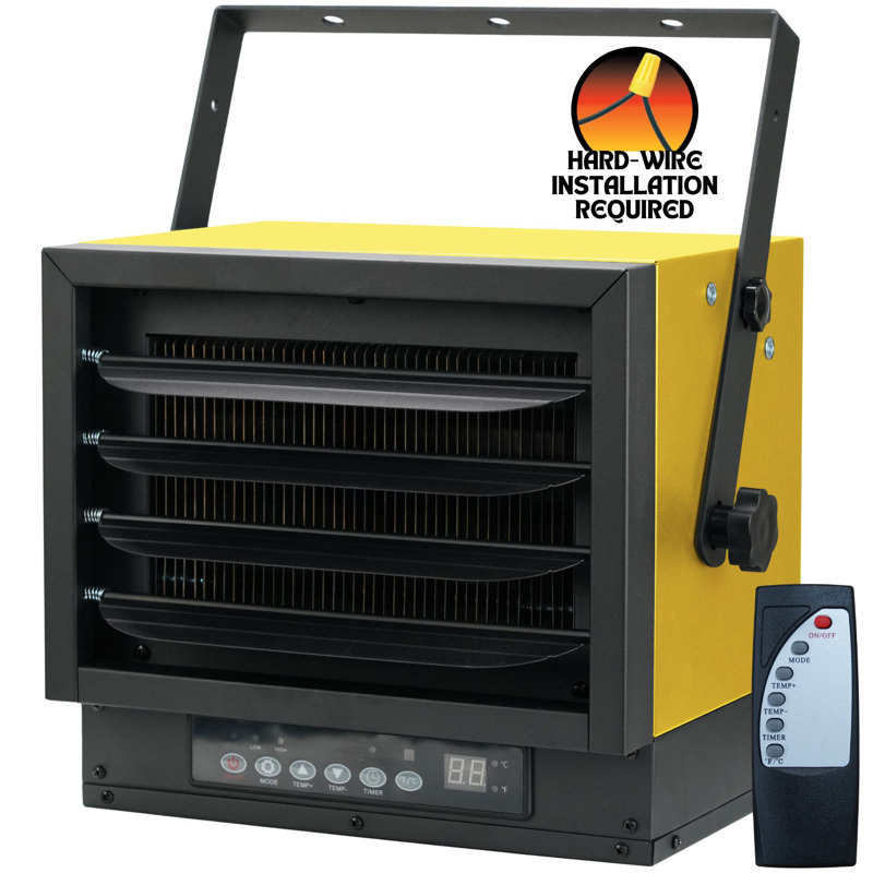 Chaufferette de garage électrique câblée Dura Heat 240 Volt, télécommande, 7500 Watts -EWH7500