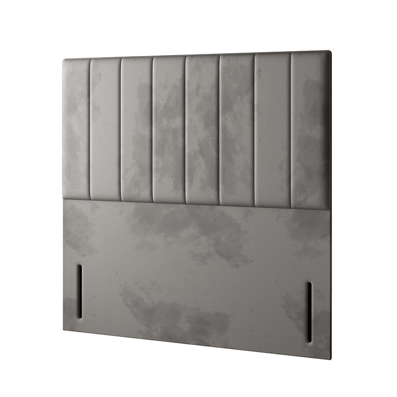 Hedley Divan Bed Base, Super King (6'), No Drawers, Grey