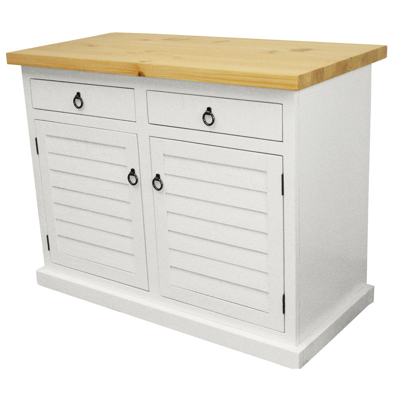 Crownsville Kitchen Island, Pine, Dark Blue