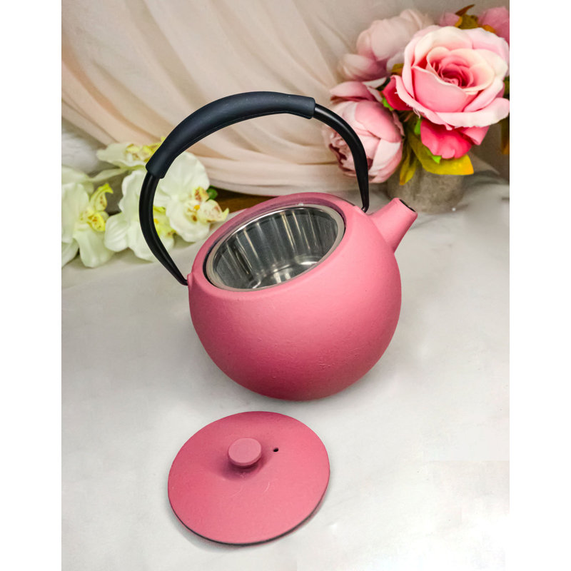 Théière en fonte 28 oz pastel rose pastel, Pink
