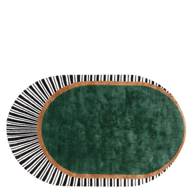 Koshi Oval Rug, Malachite