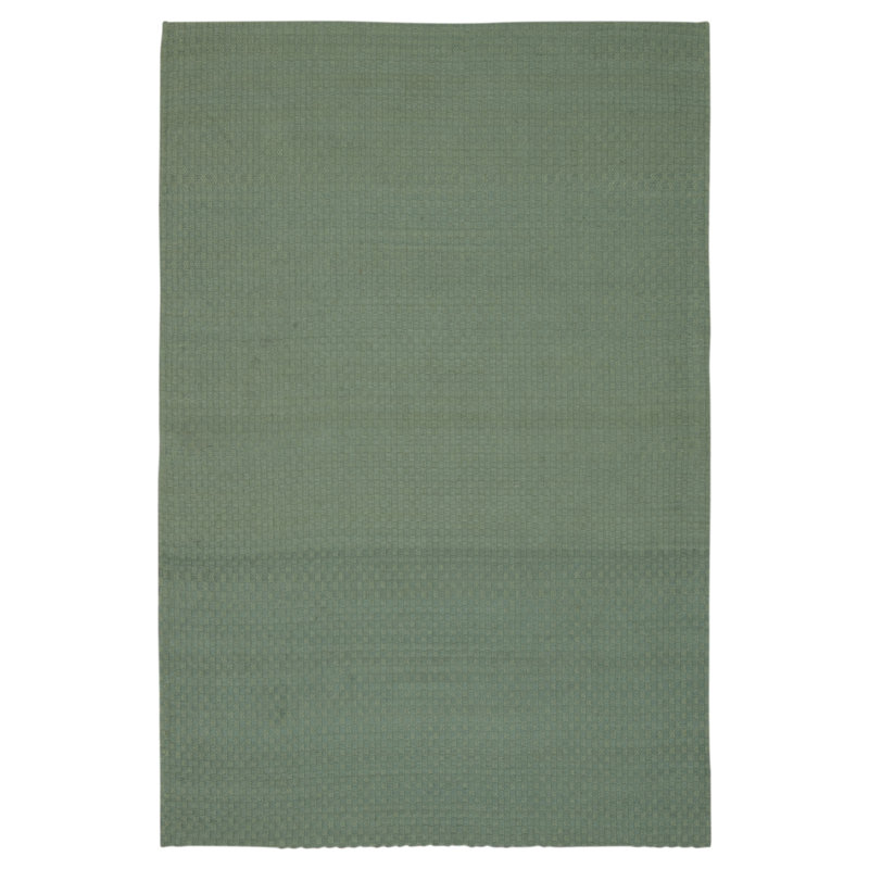 Tapis turquoise tissé à la main Hurst, Rectangle 5 pi x 7 pi