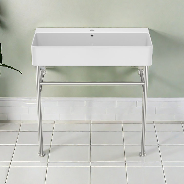 APRESSHUI 16.3'' Rectangular Bathroom Sink