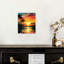 «Lake Trees and Sunset», art mural sur toile sans cadre 20 po x 24 po