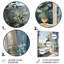 «Bathroom Tranquil Reflections IV» - Art mural en métal pour salle de bain-687961362