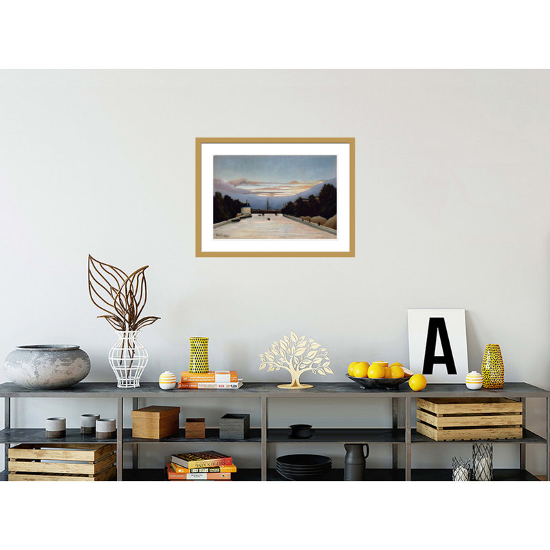 La Tour Eiffel par Henri Rousseau - Impression numérique sur toile, H 22,07 po x l 29,5 po