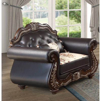 Fauteuil rembourré avec coussin Maximus, Madère