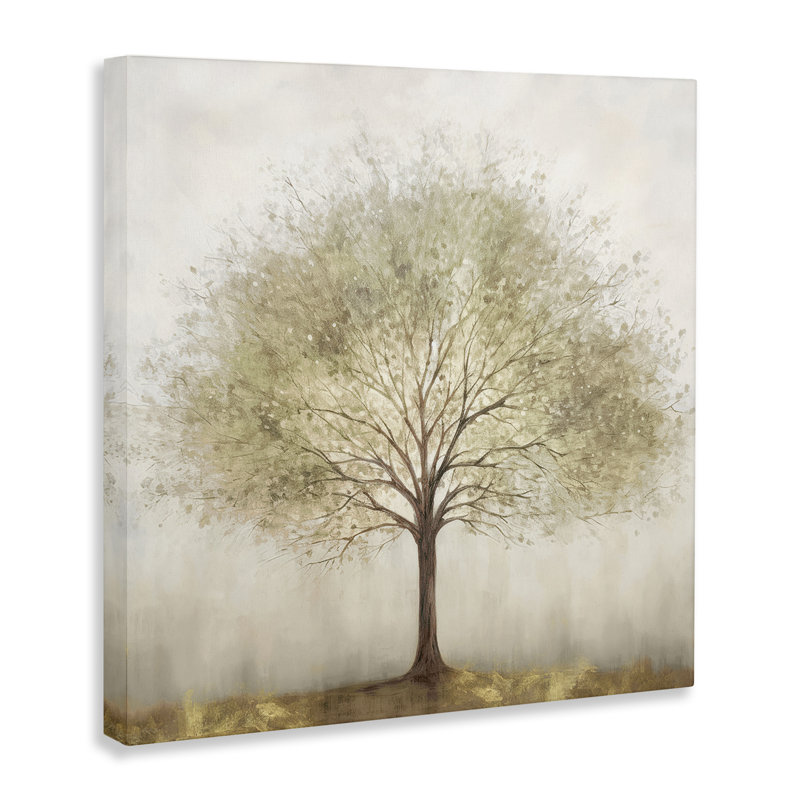 Art mural sur toile arbre solitaire imminent, design par Irena Orlov, H 17 po x l 17 po
