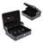 Cashier Box with 2 Keys Multi Money Trays Cantilever Design Coin Compartments Unbreakable Protection