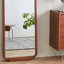 Miroirs pleine longueur rectangulaires en bois massif