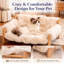 Canapé-lit surélevé pour chat avec structure en bois, canapé doux et moelleux lavable pour chats d'intérieur, lit surélevé chaud pour animaux de compagnie-158578647