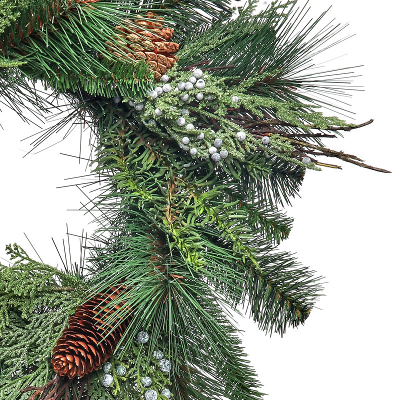 Faux Wreath, 12" H x 12" W x 4" D