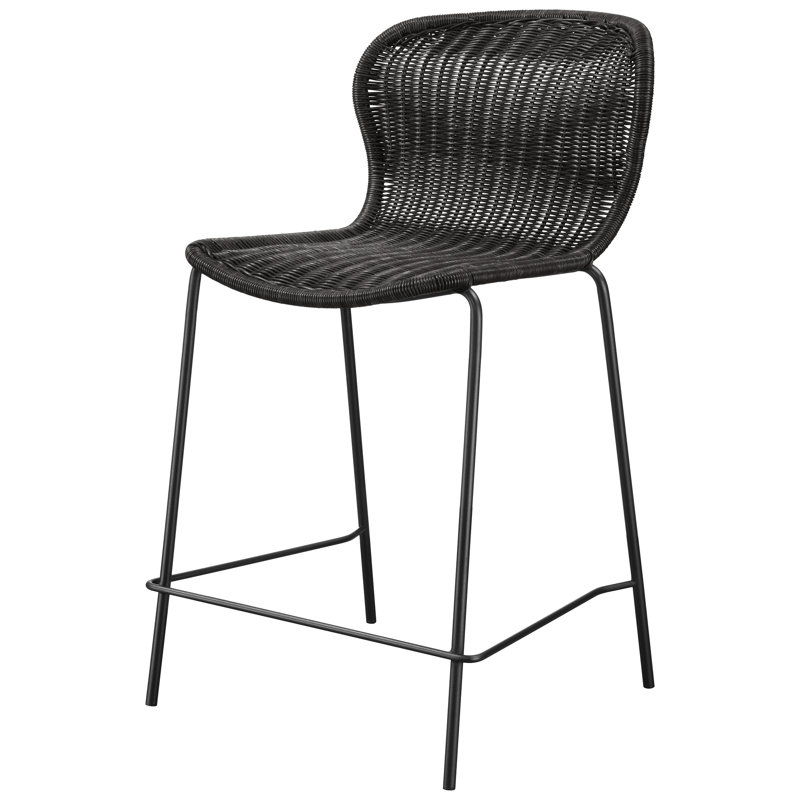 Tabourets de bar en faux métal brun Coastal Style