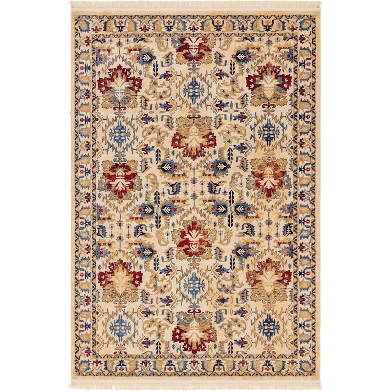 Tapis beige oriental Regal, Rectangle 4 pi x 6 pi