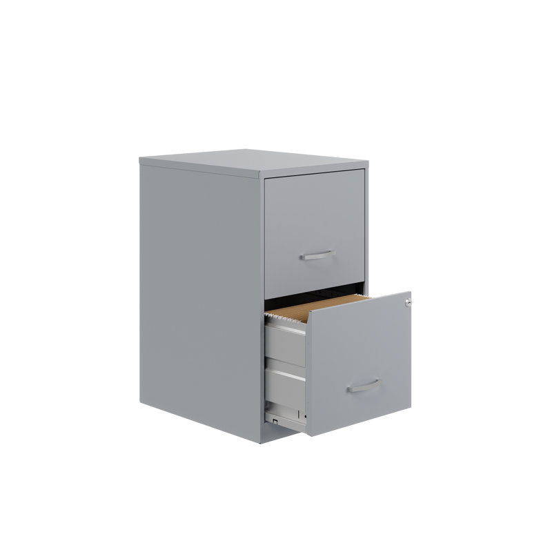 Soho 2-Drawer File Cabinet, Platinum
