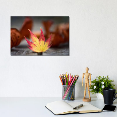 Featured Maple Leaf - Wrapped Canvas Print