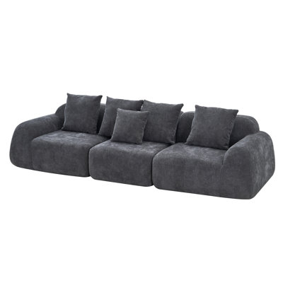 Upholstered 76.83 " Fabric Sectional