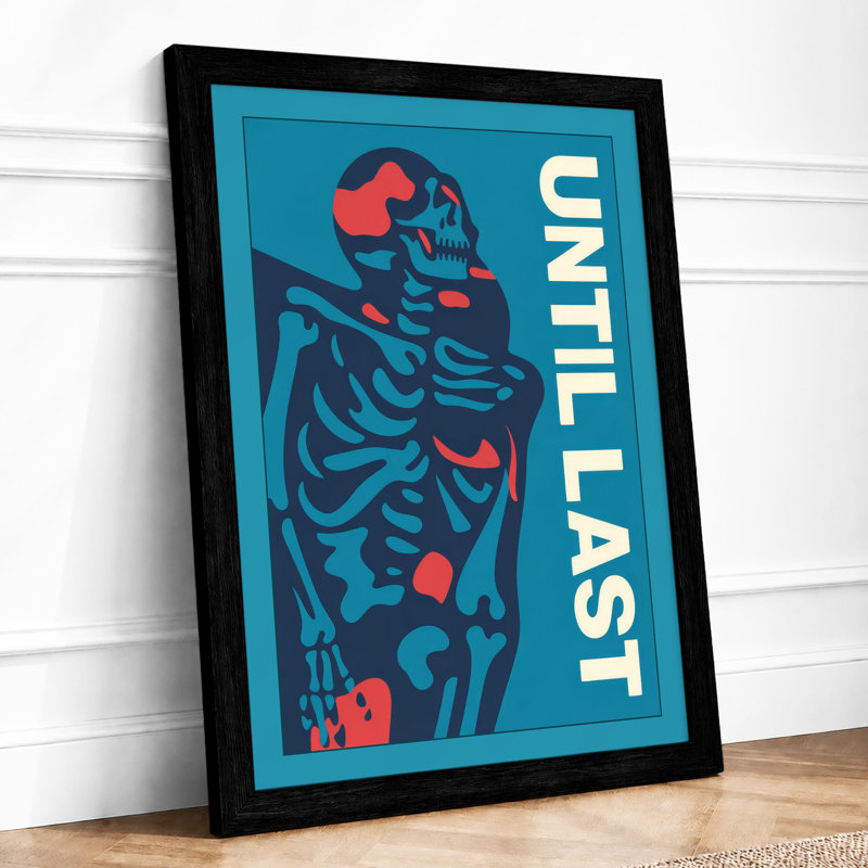 Until Last Modern - Framed Print, A2 - 59.4 x 42.0 cm, Black