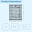 Parc pour chien - enclos pour chiot pliable en métal avec 8 panneaux durables de 24 po x 30 po, aire de jeu intérieure / extérieure portable pour animaux avec porte sécurisée pour chiens, chiots, chats et petits animaux par PETMAKER (noir)-33763016-126517241